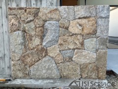 自然石壁石積工事